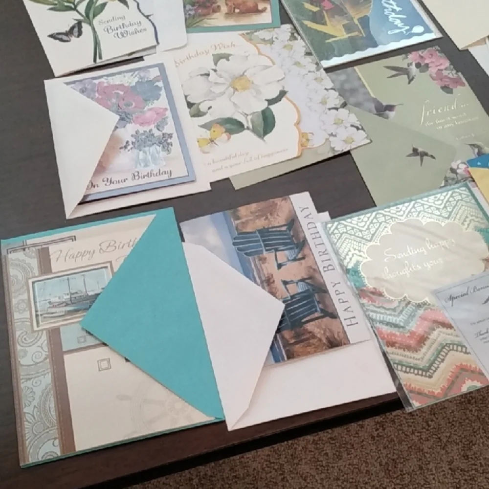 Bundle 30 Assorted Greeting Cards with Matching Envelopes For Various Occasions